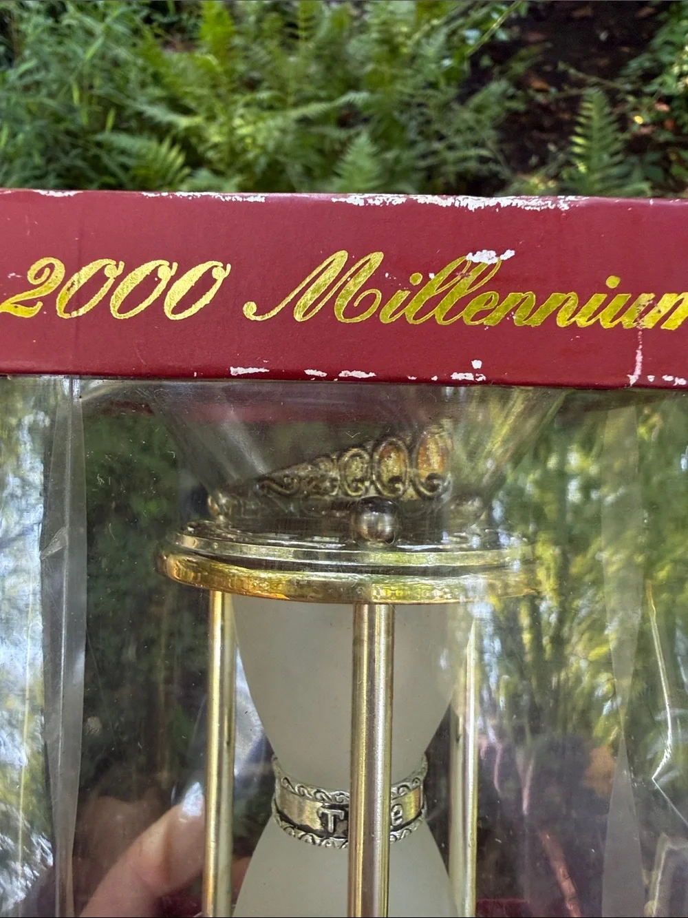 Lenox 2000 Millennium Time capsule Hourglass Silver Plated